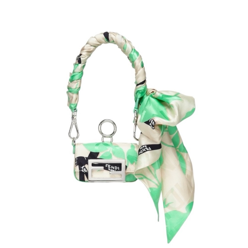 Fendi Mini Bag in Green and Cream